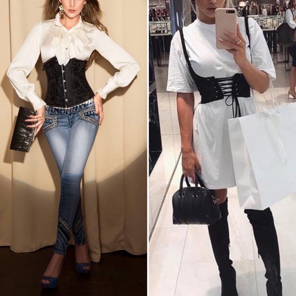 🇯🇵 Velvet underbust corset S - M - Picture 7 of 7